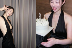 「時間が止まったようだ」運動と自己管理で磨いた美は健在、誕生日にブラックドレス姿で魅了
