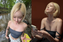金髪ボブ×大胆オフショルダーで夏ムード全開…チアリーダーが見せた華やかさと自然体のギャップ