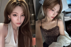 ヒョウ柄×黒ボトムで雰囲気一変！ITZY・イェジ、鏡越しセルフィーでシックな魅力披露
